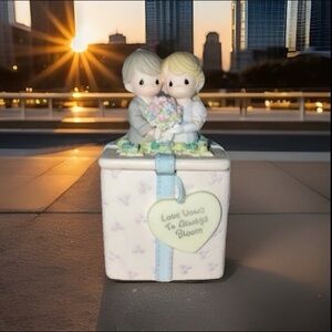 Enesco Precious Moments Figurine Trinket Box